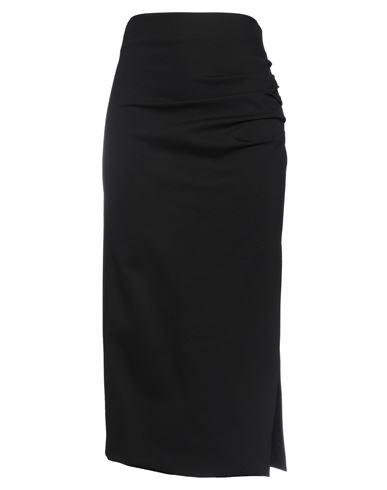 Meimeij Woman Maxi Skirt Black Size 6 Viscose, Polyamide, Elastane