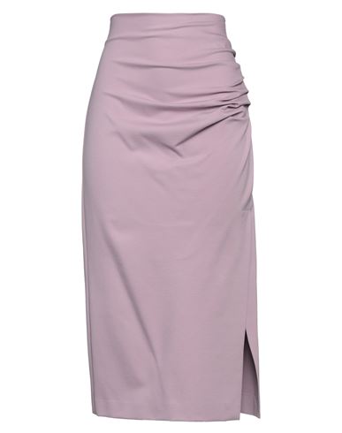 Meimeij Woman Maxi Skirt Lilac Size 10 Viscose, Polyamide, Elastane In Purple