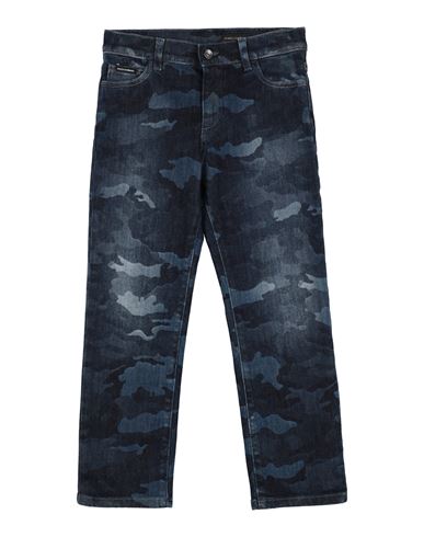 Shop Dolce & Gabbana Toddler Boy Jeans Blue Size 4 Cotton, Elastane