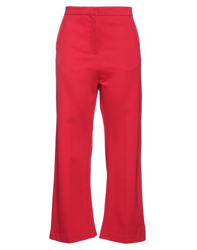 Meimeij Woman Pants Red Size 2 Viscose, Elastane, Polyester, Cotton