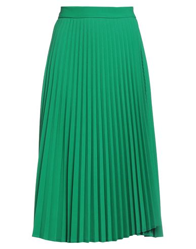 Kaos Woman Midi Skirt Green Size 4 Polyester, Viscose, Elastane