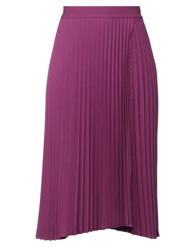 Kaos Woman Midi Skirt Mauve Size 8 Polyester, Viscose, Elastane In Purple