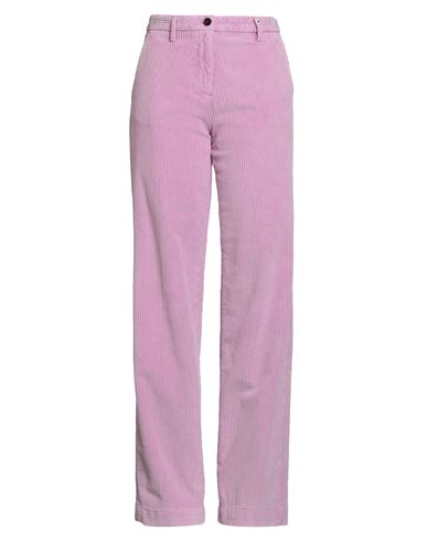 Myths Woman Pants Lilac Size 4 Cotton, Elastane In Purple