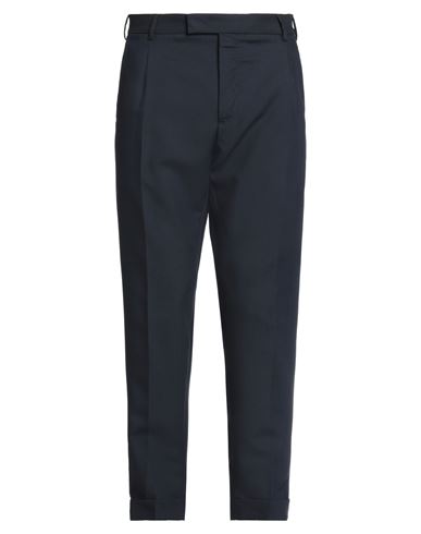 Pt Torino Man Pants Midnight Blue Size 38 Virgin Wool, Mohair Wool In Blue