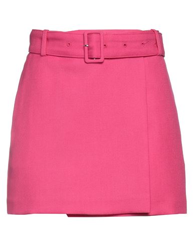 Shop Ami Alexandre Mattiussi Woman Mini Skirt Fuchsia Size M Virgin Wool In Pink