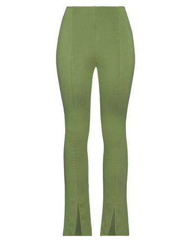 Meimeij Woman Pants Light Green Size 8 Viscose, Elastane