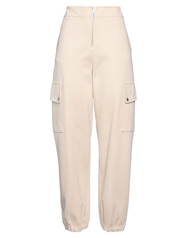 Meimeij Woman Pants Beige Size 6 Viscose, Polyamide, Elastane, Polyester, Cotton