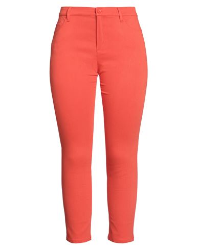 Diana Gallesi Woman Pants Orange Size 8 Cotton, Viscose, Elastane