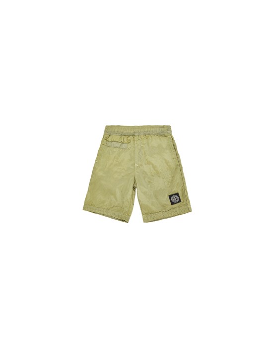 STONE ISLAND JUNIOR L0813 NYLON METAL IN ECONYL® REGENERATED NYLON Bermuda shorts Man Lemon