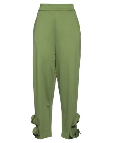 Meimeij Woman Pants Light Green Size 12 Viscose, Polyamide, Elastane, Acetate