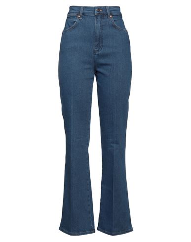 Gant X Wrangler Woman Jeans Blue Size 27w-32l Cotton, Elastane