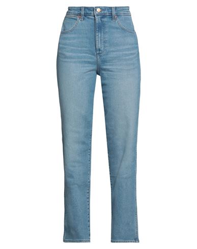Wrangler Woman Jeans Blue Size 24w-32l Cotton, Polyester, Elastane
