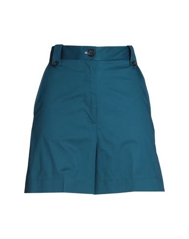 Shop Paul Smith Woman Shorts & Bermuda Shorts Deep Jade Size 10 Cotton, Elastane In Green