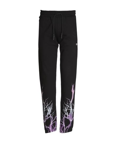 Phobia Archive Black Pants With Purple Grey Fuxia Lightning Man Pants Black Size Xl Cotton