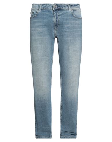 Shop Fred Mello Man Jeans Blue Size 34 Cotton, Elastane