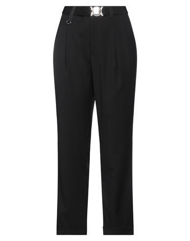 High Woman Pants Black Size 10 Polyester, Viscose, Elastane