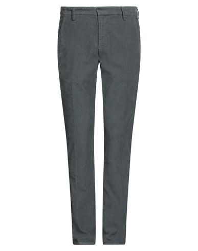 Dondup Man Pants Lead Size 28 Cotton, Elastane In Grey