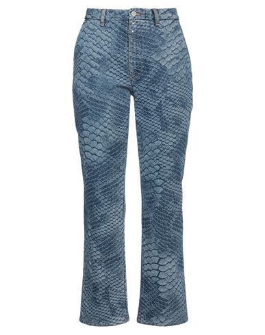 Mm6 Maison Margiela Woman Denim Pants Blue Size 16 Cotton
