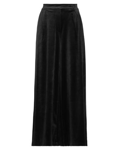 Virginia Bizzi Woman Pants Black Size 10 Polyester, Elastic Fibres