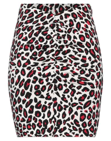 Akep Woman Mini Skirt White Size 4 Viscose, Polyester