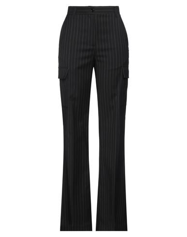Mm6 Maison Margiela Woman Pants Black Size 4 Cotton, Polyester, Virgin Wool, Elastane