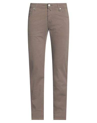 Jacob Cohёn Man Pants Light Brown Size 34 Cotton, Elastane In Beige