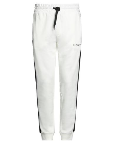 Richmond Man Pants Off White Size M Cotton, Polyester