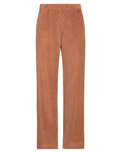 Ottod'ame Woman Pants Camel Size 6 Cotton In Beige