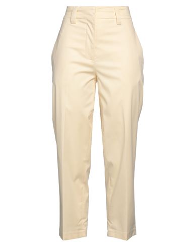 Erika Cavallini Woman Pants Cream Size 10 Cotton, Chlorofiber, Elastane In White