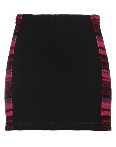 N°21 Woman Mini Skirt Fuchsia Size 8 Cotton, Wool In Pink