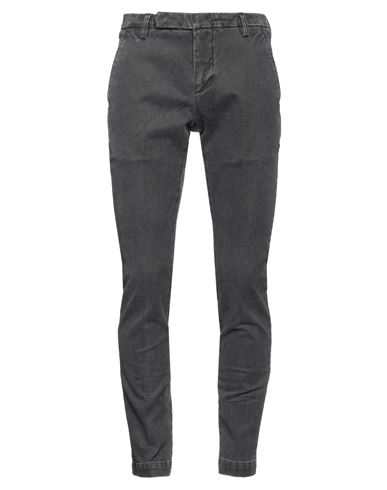 Shop Entre Amis Man Pants Lead Size 31 Cotton, Elastane In Grey