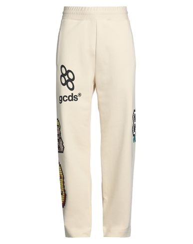 Gcds Man Pants Beige Size Xl Cotton