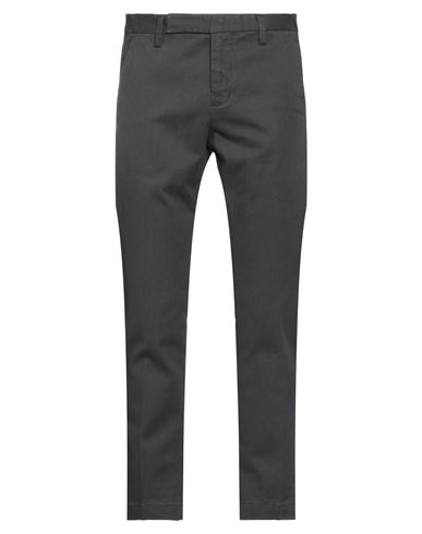 Shop Entre Amis Man Pants Lead Size 29 Cotton, Elastane In Grey