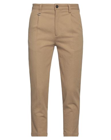 Paolo Pecora Man Pants Sand Size 34 Cotton, Wool, Polyester, Elastane In Beige
