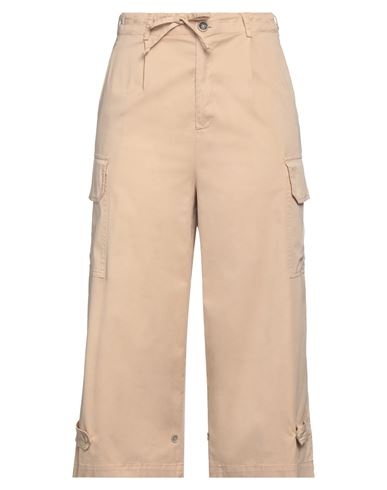 Semicouture Woman Pants Beige Size 4 Cotton, Elastane