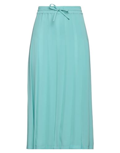 Semicouture Woman Midi Skirt Pastel Blue Size 6 Polyester