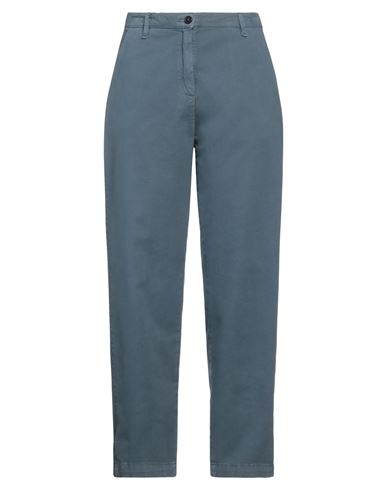 Massimo Alba Woman Pants Slate Blue Size 10 Cotton, Cashmere, Elastane