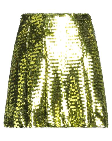 Marco Bologna Woman Mini Skirt Acid Green Size 8 Polyester