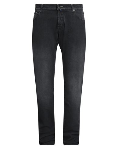 JACOB COHЁN JACOB COHЁN MAN DENIM PANTS GREY SIZE 38 COTTON, ELASTANE