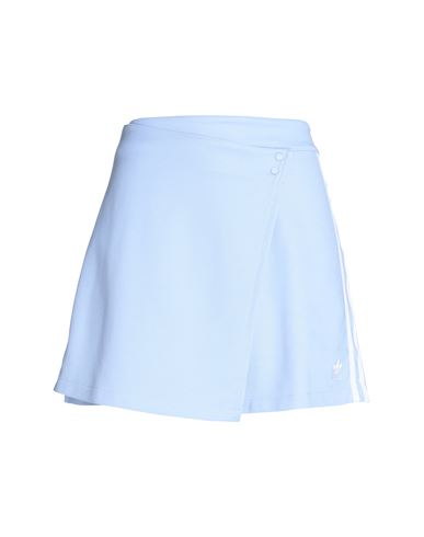 Adidas Originals Adicolor Classics 3 Stripes Short Wrapping Skirt Woman Mini Skirt Sky Blue Size 12