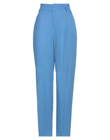 Blugirl Blumarine Woman Pants Light Blue Size 10 Cotton, Acetate