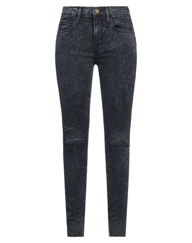 Frame Woman Jeans Steel Grey Size 27 Lyocell, Cotton, Polyester, Elastane