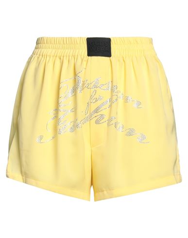 Gcds Woman Shorts & Bermuda Shorts Yellow Size 3xl Polyester