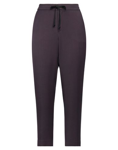 Pt Torino Woman Pants Deep Purple Size 6 Virgin Wool, Elastane In Purple
