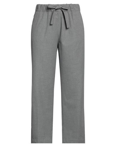 Myths Woman Pants Grey Size 10 Cotton, Viscose, Elastane In Grey