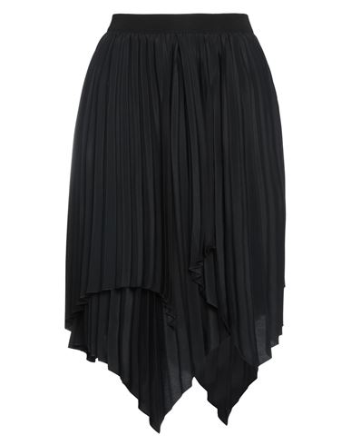 Les Copains Woman Mini Skirt Black Size 4 Acetate, Silk, Viscose, Polyamide, Elastane