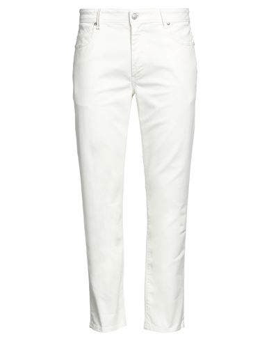 Re-hash Re_hash Man Pants Off White Size 31 Cotton, Elastane