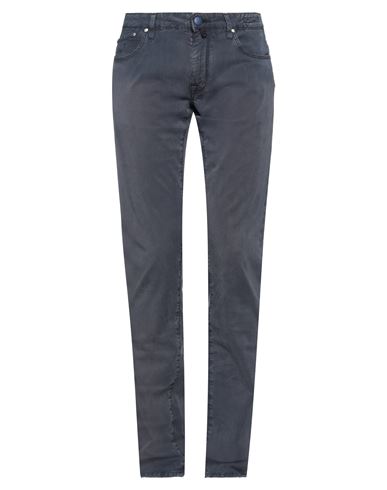 Shop Jacob Cohёn Man Pants Navy Blue Size 32 Lyocell, Cotton, Elastane