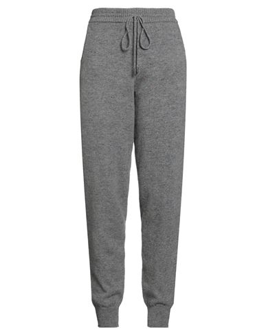 Woolrich Virgin Wool Joggers With Ribbed Details In Gray