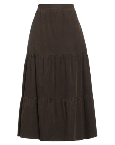 Chiara B. Woman Midi Skirt Dark Green Size S/m Viscose, Elastane